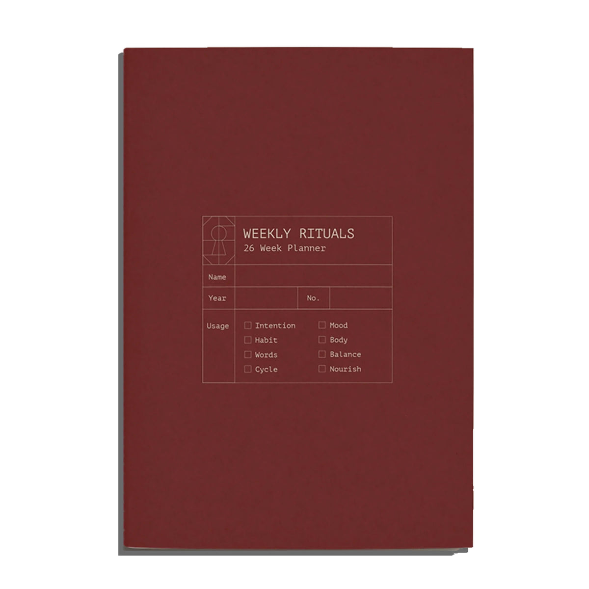 Weekly Rituals Notebook