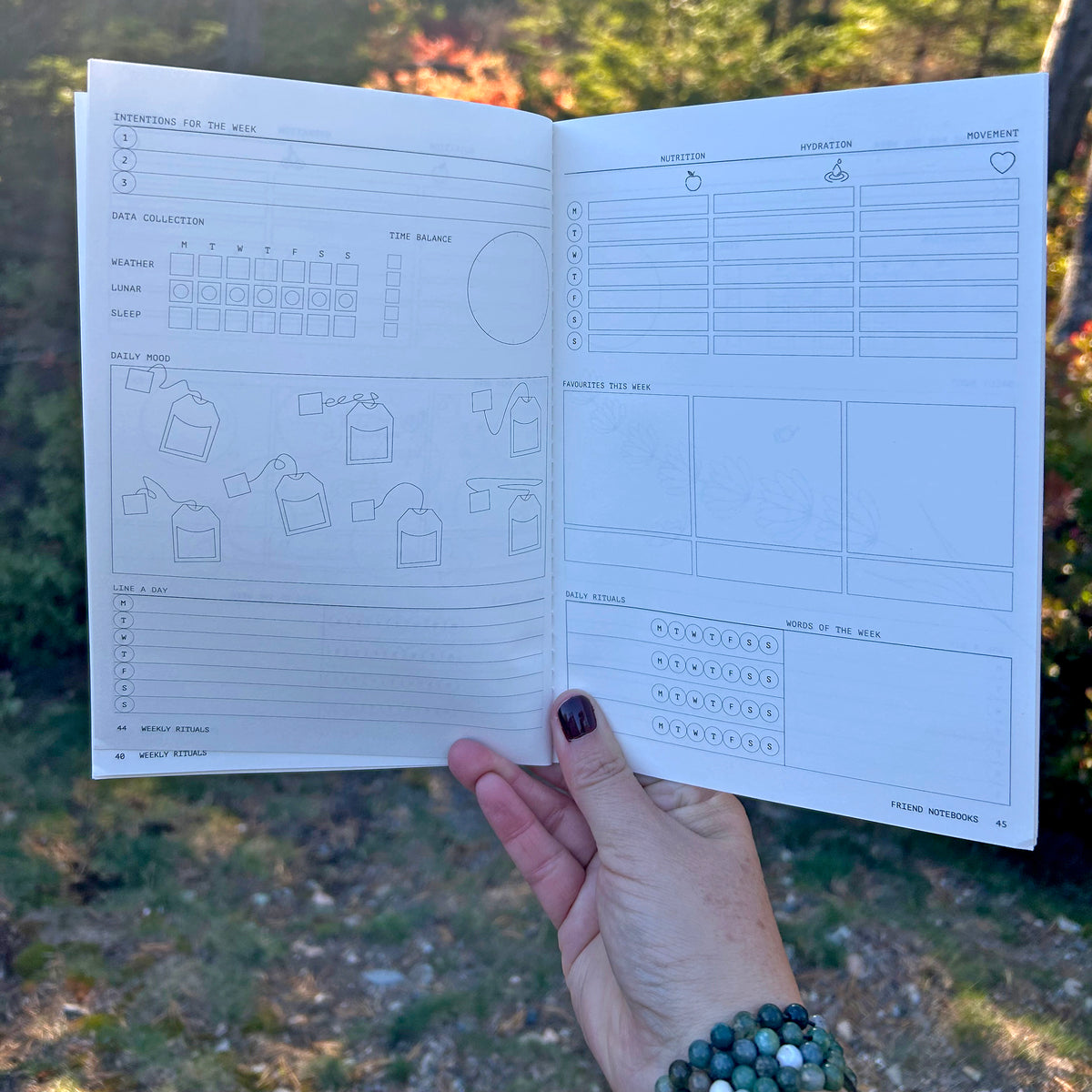 Weekly Rituals Notebook